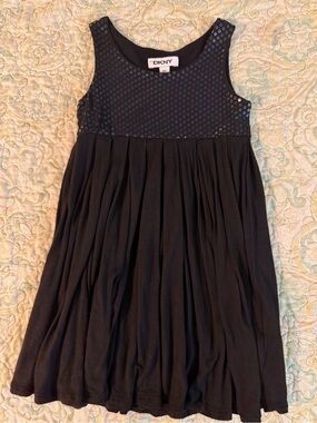 DKNY Girl’s 4T Black Sequin Bodice Party Dress